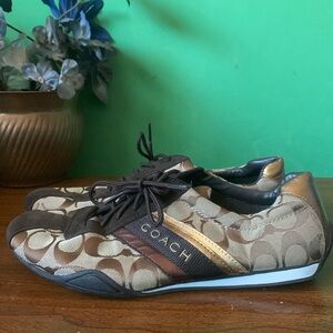 Coach Size 8.5 Brown Jayme Sneakers